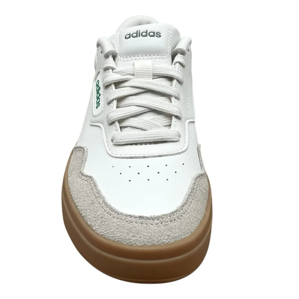 Adidas Park Street 2.0 Mens Youth Boys Retro Style Shoes White/Court Green/Gum